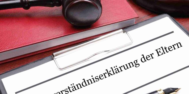 Einverständniserklärung der Eltern