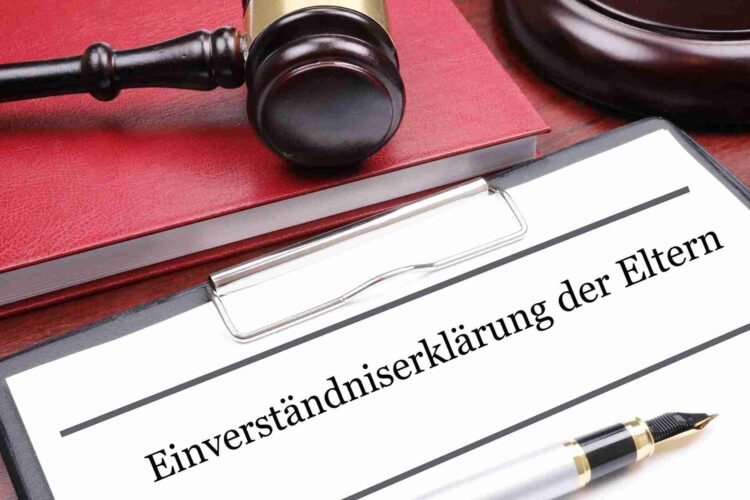 Einverständniserklärung der Eltern